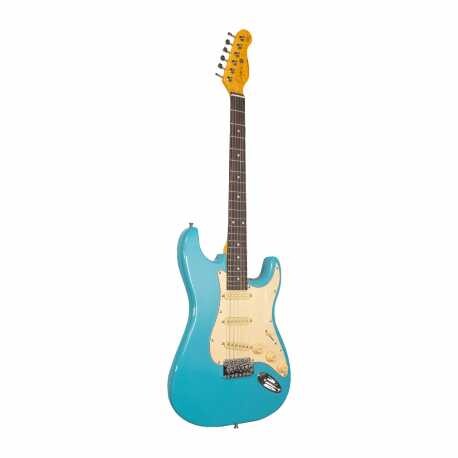 Guitarra Elétrica Oqan QGE-RST4 Blue - Vallis Music