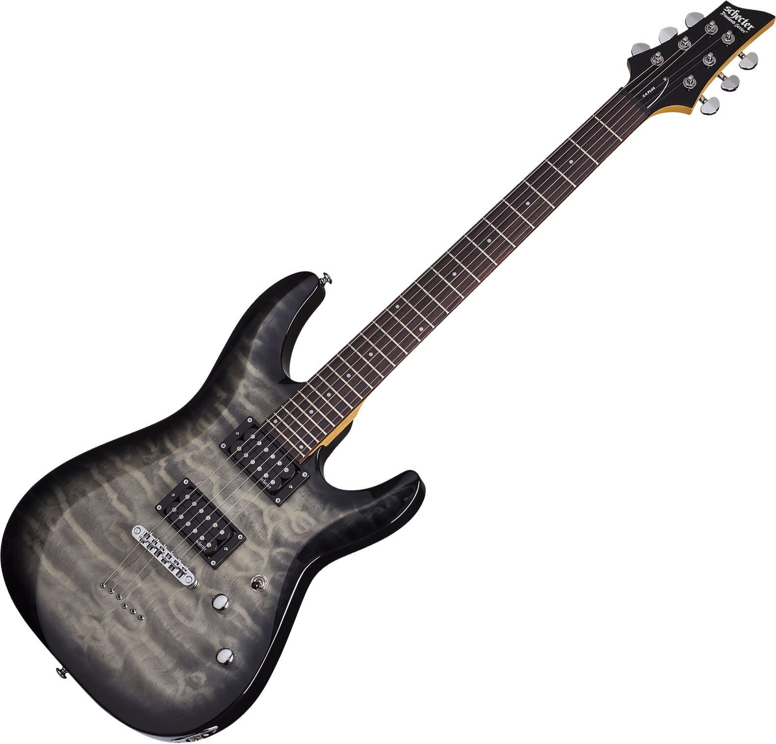 Guitarra Elétrica Schecter C-6 Plus Charcoal Burst - Vallis Music